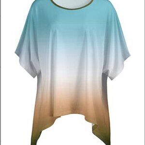 🟦 Elegant Ombre Women's Tunic